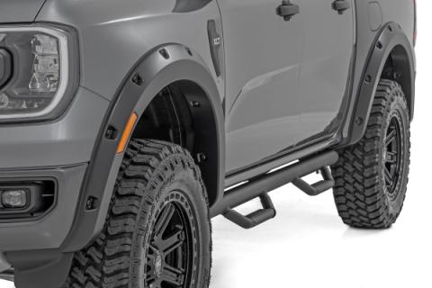 Pocket Fender Flares E7 Velocity Blue Ford Ranger 2WD/4WD (2024-2026) Rough Country