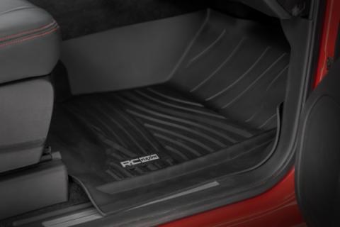 Flex-Fit Floor Mats Front Silverado/Sierra 1500/2500HD/3500HD (14-19 &amp; Classic) Rough Country