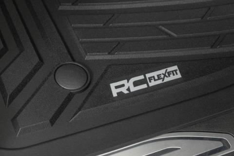 Flex-Fit Floor Mats FR &amp; RR FR Bucket Crew Silverado/Sierra 1500/2500HD/3500HD (19-26) Rough Country