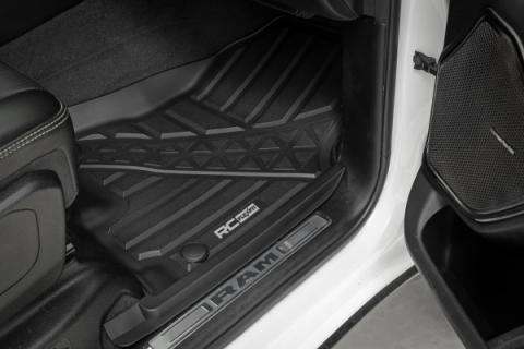 Flex-Fit Floor Mats FR &amp; RR Crew Ram 1500 (19-24)/1500 TRX (21-24) Rough Country