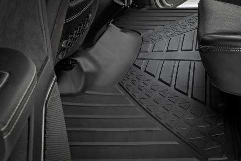 Flex-Fit Floor Mats FR &amp; RR Crew Ram 1500 (19-24)/1500 TRX (21-24) Rough Country
