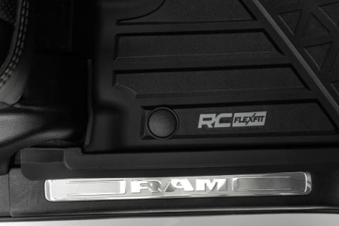 Flex-Fit Floor Mats FR &amp; RR Crew Ram 1500 (19-24)/1500 TRX (21-24) Rough Country