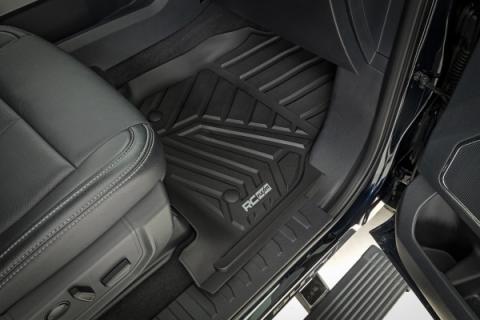 Flex-Fit Floor Mats Front and Rear Ford F-250/F-350 Super Duty (17-26) Rough Country