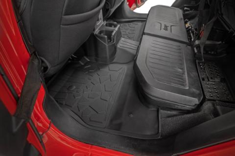 Flex-Fit Floor Mats FR &amp; RR RR Lockable Jeep Gladiator JT 4WD (20-25) Rough Country