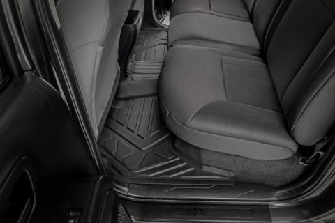 Flex-Fit Floor Mats Front and Rear Toyota Tacoma 2WD/4WD (2016-2023) Rough Country