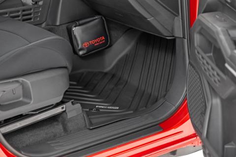 Flex Fit Floor Mats Front &amp; Rear Crew Toyota Tacoma 2WD/4WD (2024-2026) Rough Country