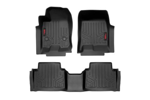 Floor Mats FR &amp; RR Crew Chevy/GMC Canyon/Colorado 2WD/4WD (2023-2026) Rough Country