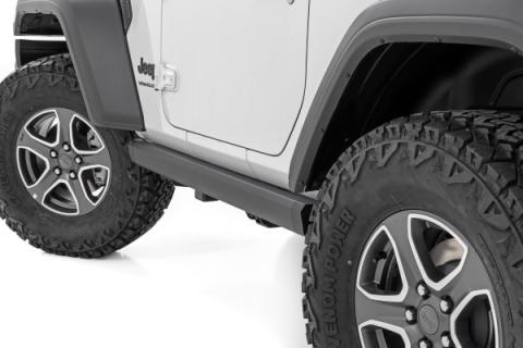 Power Running Boards Dual Electric Motor 2 Door Jeep Wrangler JL (18-26) Rough Country
