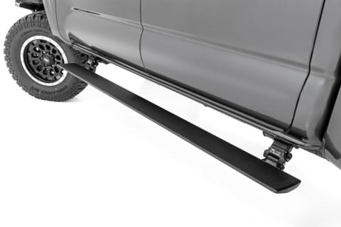 Power Running Boards Dual Electric Motor Double Cab Toyota Tacoma (05-23) Rough Country