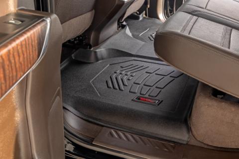 Sure-Fit Floor Mats FR &amp; RR FR Over Hump Crew Silverado/Sierra 1500/2500HD/3500HD (19-26) Rough Country