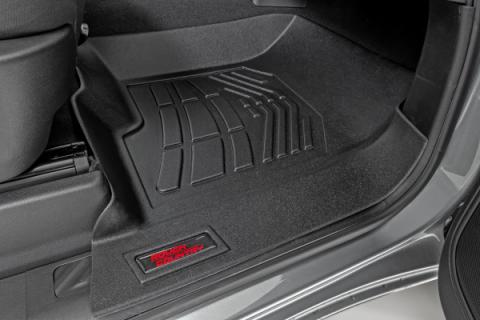 Floor Mats FR Bucket Crew Silverado/Sierra 1500/2500HD/3500HD (19-26) Rough Country