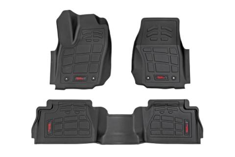 Sure-Fit Floor Mats Front &amp; Rear Double Cab Toyota Tacoma (24-26) Rough Country