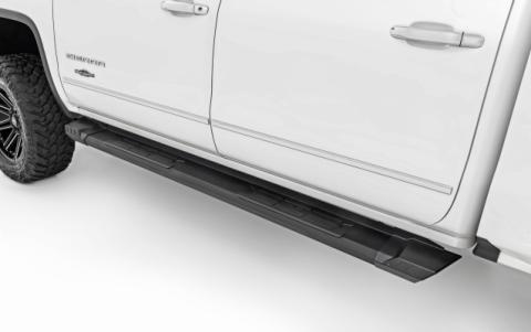 HD2 Aluminum Running Boards Crew Cab Silverado/Sierra 1500/2500HD/3500HD (07-19 &amp; Classic) Rough Country