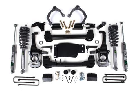 19-24 Chevrolet Silverado 1500 - GMC Sierra 1500 4WD 4 Inch Suspension Lift Kit, 3 Inch Rear Lift, Block - Nitro Loaded Struts, Nitro Shocks Zone Offroad
