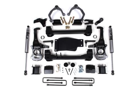 19-24 Chevy/GM Trail Boss / AT4 1500 4WD 4 Inch Lift Kit With FOX Shocks Zone Offroad