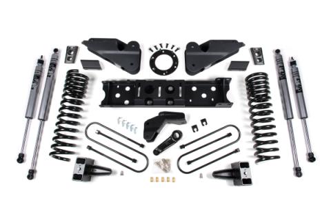 25-26 Ram 3500 (Gas) 4 Inch Radius Arm Drop Suspension Lift Kit, 2 Inch Rear Lift, Block W/ Overload - Fox 2.0 Adventure Series Shocks Zone Offroad