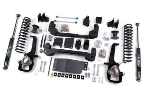 2012 Ram 1500 4WD 6 Inch Suspension Lift Kit, 5 Inch Rear Lift, Coil Spring - Nitro Loaded Struts, Nitro Shocks Zone Offroad