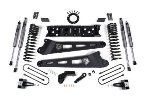 19-24 RAM 3500 4.5 Inch Radius Arm 2 Inch Rear Block Without Overload Diesel 8-Bolt T-Case Fox Adventure Shocks Zone Offroad