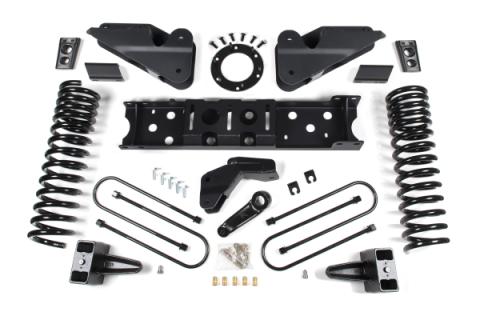 19-24 RAM 3500 4.5 Inch Radius Arm Bracket 3 Inch Rear Block With Overload Diesel 6-Bolt T-Case Fox Adventure Shocks Zone Offroad