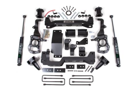 21-26 Ford F-150 4WD 4 Inch Suspension Lift Kit, 2 Inch Rear Lift, Block - Nitro Loaded Struts, Nitro Shocks Zone Offroad