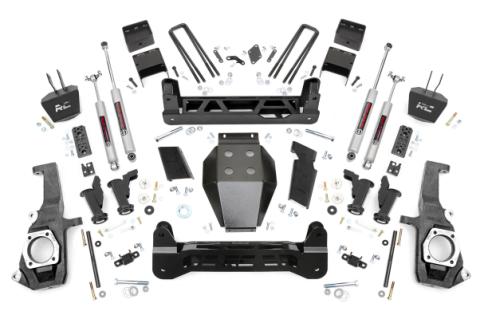 7.5 Inch GM Torsion Bar Drop Suspension Lift Kit (11-19 2500HD/3500HD) Rough Country