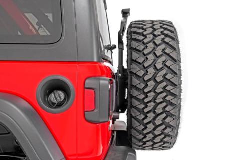 Jeep Spare Tire Relocation Bracket 18-20 Wrangler JL w/Rear Proximity Sensors Rough Country