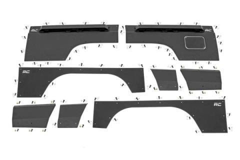 Jeep Front &amp; Rear Upper and Lower Quarter Panel Armor-97-01 Cherokee XJ Rough Country