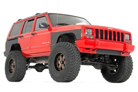 Jeep Front &amp; Rear Upper and Lower Quarter Panel Armor-97-01 Cherokee XJ Rough Country