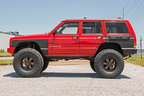 Jeep Front &amp; Rear Upper and Lower Quarter Panel Armor-97-01 Cherokee XJ Rough Country