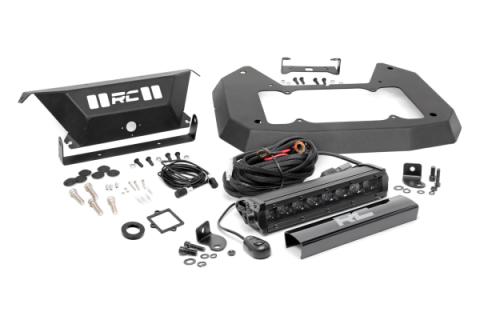 Jeep Spare Tire Delete Kit w/8 Inch Black Series LED 18-20 Wrangler JL Rough Country