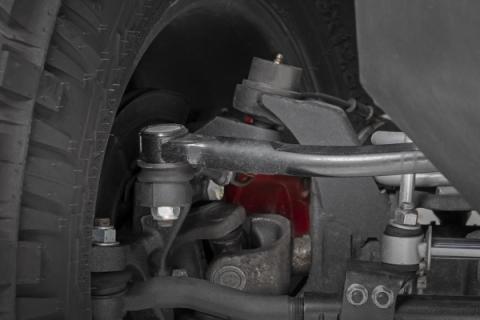 Jeep High Steer Drag Link &amp; Track Bar Bracket Kit 07-18 Wrangler JK Rough Country