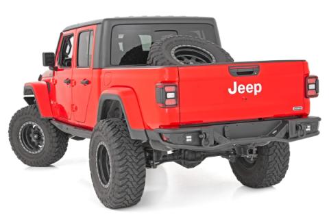 Rear Bumper Tubular 20-24 Jeep Gladiator JT 4WD Rough Country