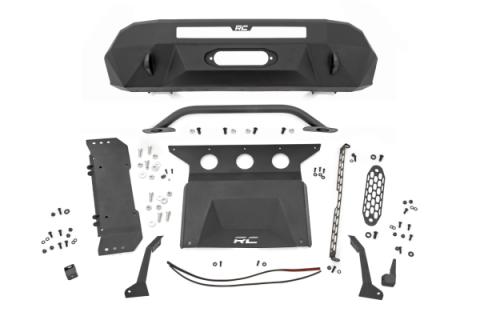 Front Bumper Hybrid Winch Mount Only 16-22 Toyota Tacoma 2WD/4WD Rough Country