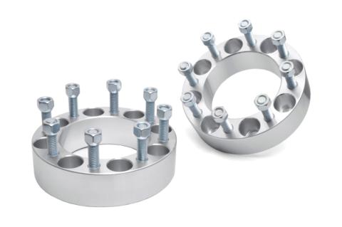 2 Inch Wheel Spacers Pair Aluminum 12-14 Ram 2500/3500 Silverado/Sierra 2500 HD/3500 HD Rough Country