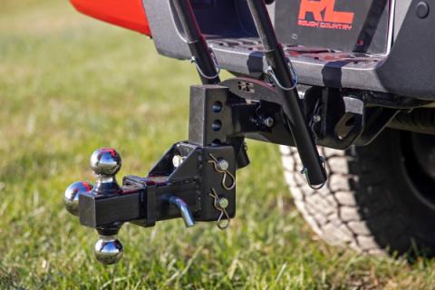 Dual Flag Pole Holder Mount for 2 Inch Hitch Rough Country
