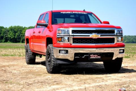 2 Inch Leveling Lift Kit Red Billet Aluminum 07-20 Avalanche SUV/07-18 1500 Rough Country