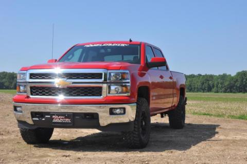 2.5 Inch Leveling Lift Kit w/N3 Loaded Struts 07-16 Silverado/Sierra 1500 Cast Steel &amp; Cast Aluminum Rough Country