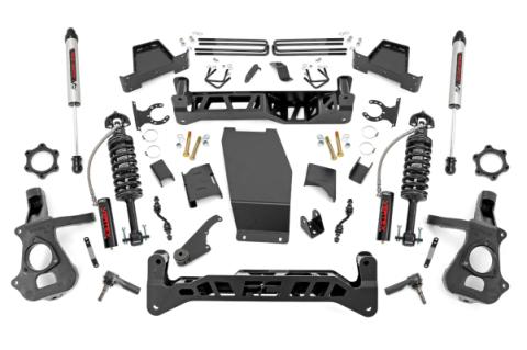7 Inch Suspension Lift Kit Vertex/V2 14-18 Silverado/Sierra 1500 4WD Aluminum/Stamped Steel Rough Country