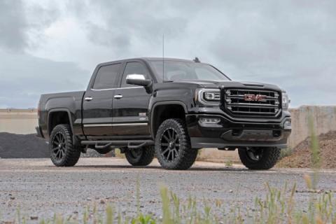 3.5 Inch Suspension Lift Kit Upper Control Arms N3 Struts 14-16 Silverado/Sierra 1500 4WD Rough Country