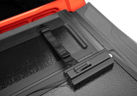 BAKFlip G2 Hard Folding Truck Bed Cover Rail Mounts Near Top of Bed Rail 2005-2015 Toyota Tacoma 5 Foot Bed with Deck Rail System BAK