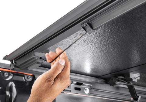 BAKFlip G2 Hard Folding Truck Bed Cover Rail Mounts Near Top of Bed Rail 2005-2015 Toyota Tacoma 5 Foot Bed with Deck Rail System BAK
