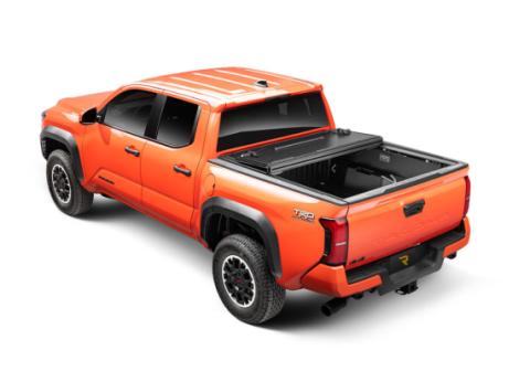 BAKFlip G2 Hard Folding Truck Bed Cover Rail Mounts Near Top of Bed Rail 2005-2015 Toyota Tacoma 5 Foot Bed with Deck Rail System BAK