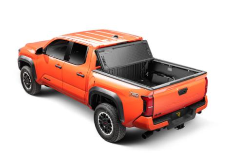 BAKFlip G2 Hard Folding Truck Bed Cover Rail Mounts Near Top of Bed Rail 2005-2015 Toyota Tacoma 5 Foot Bed with Deck Rail System BAK
