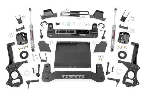 6.0 Inch Suspension Lift Kit Strut Spacers Diesel 19-20 GMC 1500 PU 4WD/2WD Rough Country