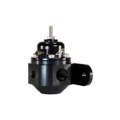 Universal Adjustable Fuel Pressure Regulator Inlet 2 x -6AN (9/16-18) Outlet -6AN Gauge Port 1/8 Inch NPT Black AEM Electronics