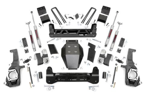 5.0 Inch GM NTD Suspension Lift Kit (11-19 2500HD/3500HD) Rough Country