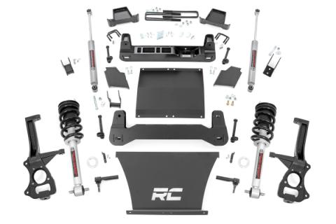 4 Inch Suspension Lift Kit Lifted Struts 19-20 Silverado/Sierra 1500 Trailboss/AT4 4WD Rough Country