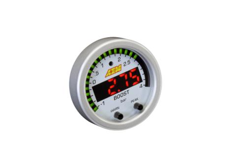 X-Series Boost Pressure Gauge Kit 30 in/hg to 60 PSI AEM Electronics