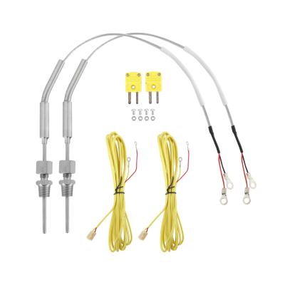 2 K-Type Closed Tip Thermocouple 1800В F (982.2В C) Max Temp Inconel Sheath 1/8 Inch NPT Compression Fitting AEM Electronics
