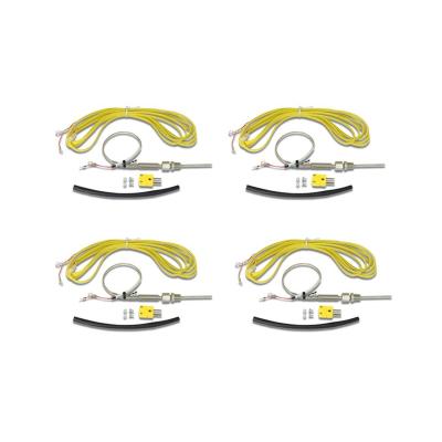 4 K-Type Closed Tip Thermocouple 1800В F (982.2В C) Max Temp Inconel Sheath 1/8 Inch NPT Compression Fitting AEM Electronics
